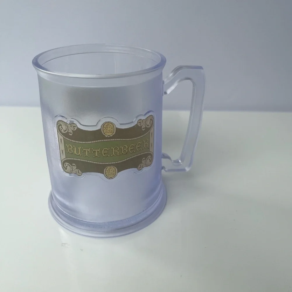 Butterbeer Mug From Universal Studios Harry Potter - Clear Plastic